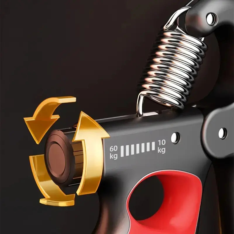 Adjustable Hand Gripper 5-100kg with Counter – Mechanical Grip Strength Trainer for Wrist Forearm Fingers Exercise